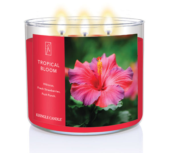 Kringle Candle Tropical Bloom 3-Wick Candle