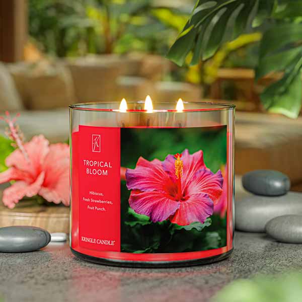 Kringle Candle Tropical Bloom 3-Wick Candle