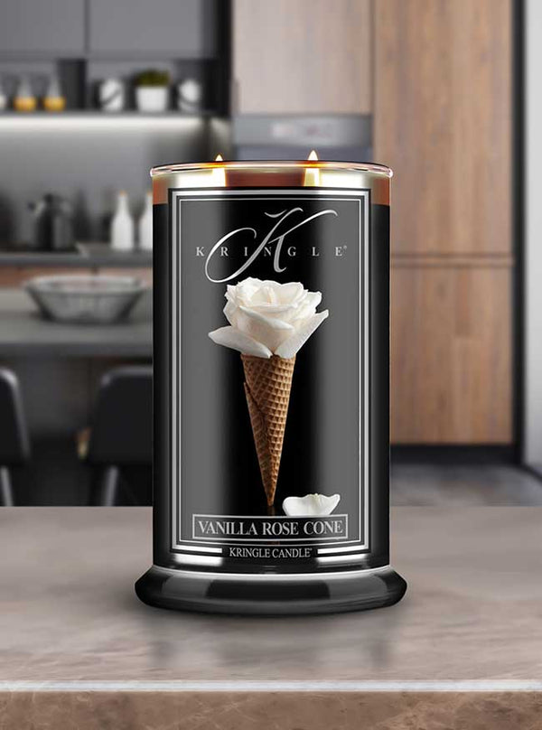 Kringle Candle Vanilla Rose Cone Large 2-wick