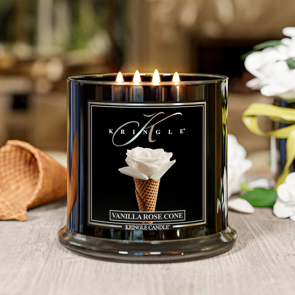 Kringle Candle Vanilla Rose Cone XL 4-wick