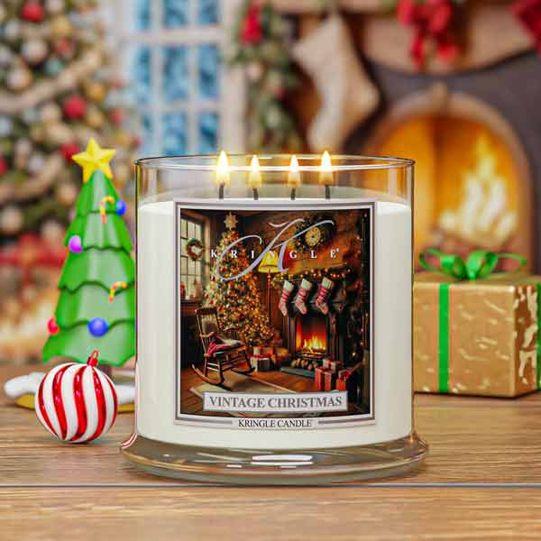 Kringle Candle Vintage Christmas XL 4-Wick