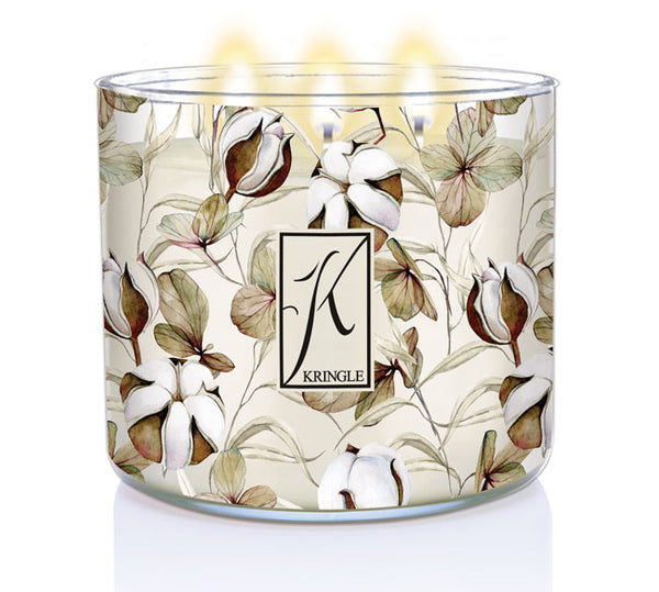 Kringle Candle Warm Cotton 3-wick Candle