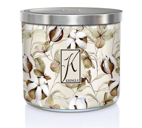 kringle candle Warm Cotton 3-wick candle