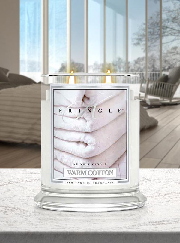 Kringle Candle Warm Cotton Medium 2-wick