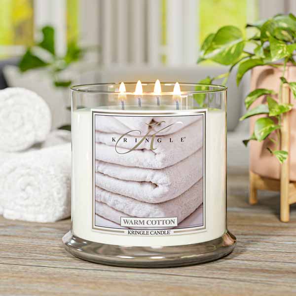 Kringle Candle Warm Cotton XL 4-wick