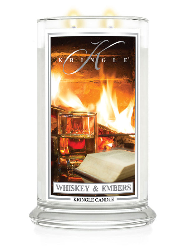 Kringle Candle Whiskey & Embers Large 2-Wick