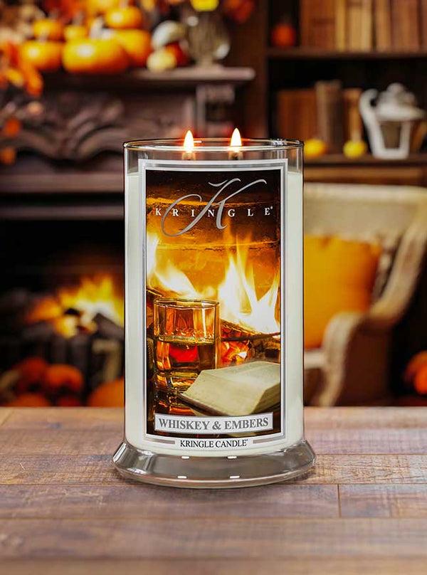 Kringle Candle Whiskey & Embers Large 2-Wick