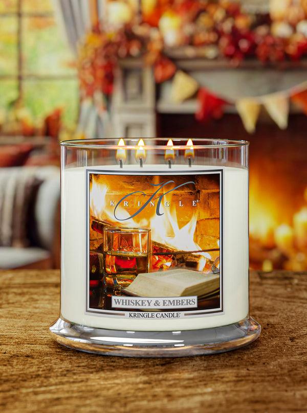 Kringle Candle Whiskey & Embers XL 4-Wick