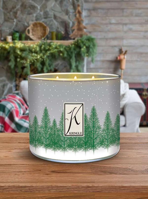 Kringle Candle Winter Evergreen 3-wick Candle