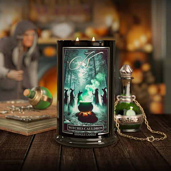 Kringle Candle Witches Cauldron Large 2-wick