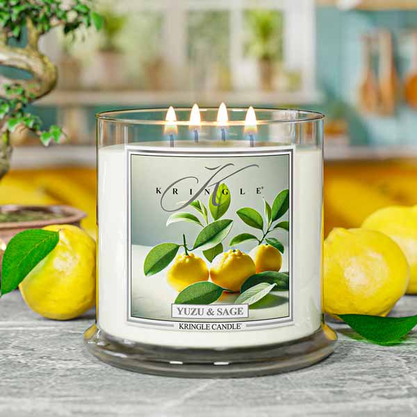 Kringle Candle Yuzu & Sage XL 4-wick