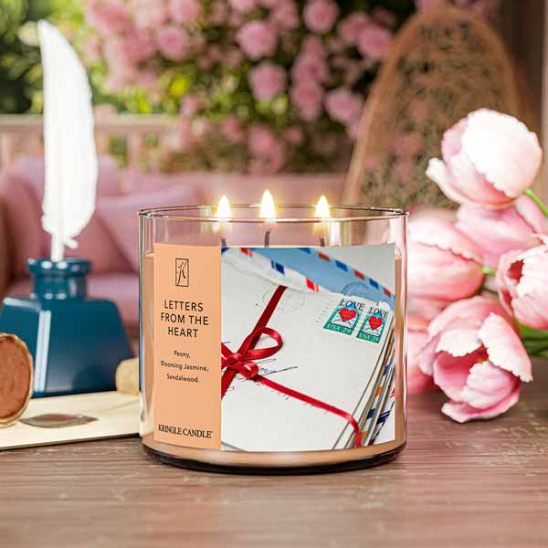Kringle Candle Letters From The Heart 3-Wick Candle
