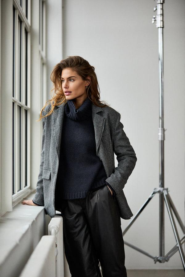 Kristensen Du Nord Cashmere Bat Sleeve Sweater