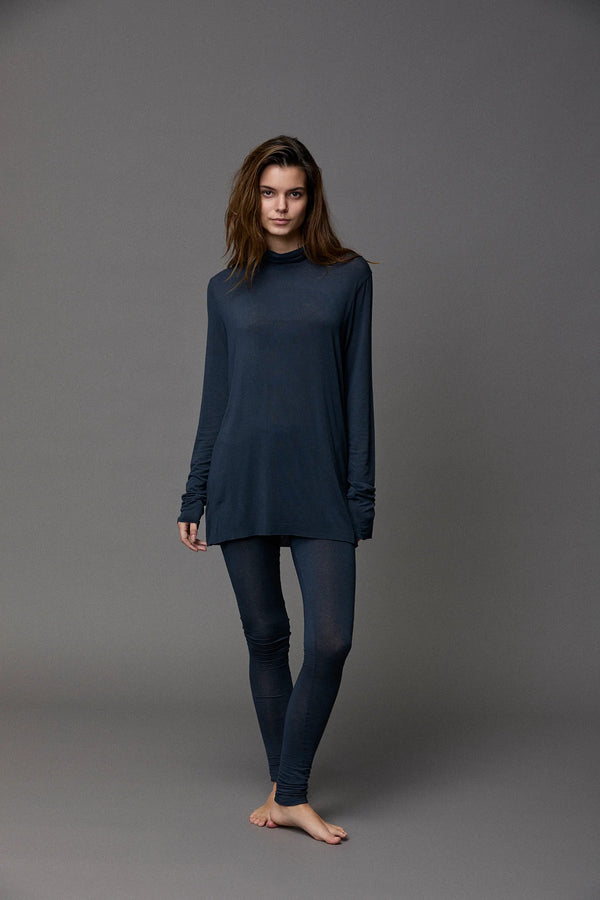 kristensen du nord Cotton Cashmere Turtleneck Tee