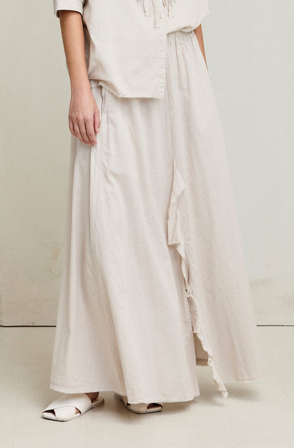 Kristensen Du Nord Cotton Voile Ruffled Skirt