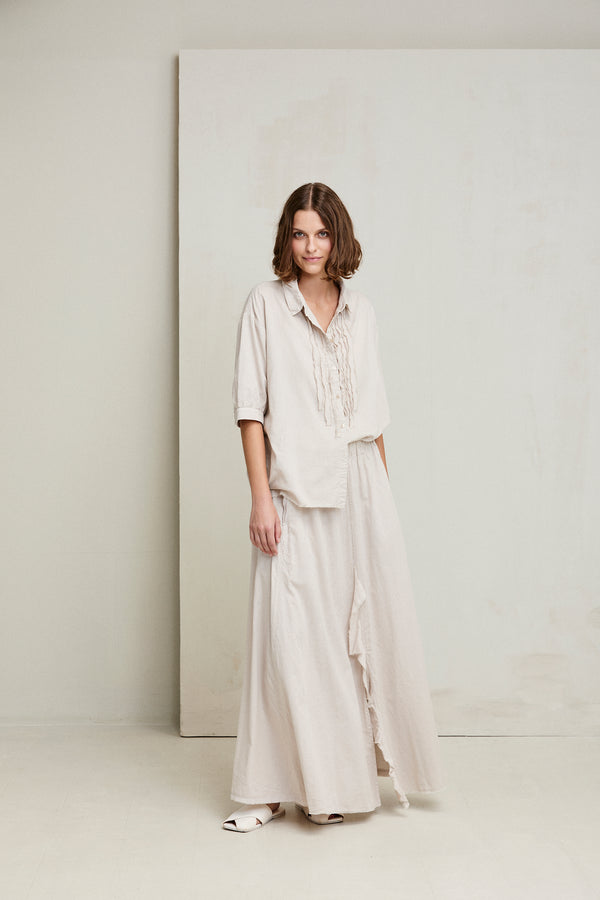 kristensen du nord Cotton Voile Ruffled Skirt