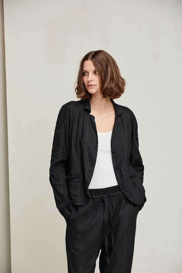 Kristensen Du Nord Crinkled Stripe Jacket