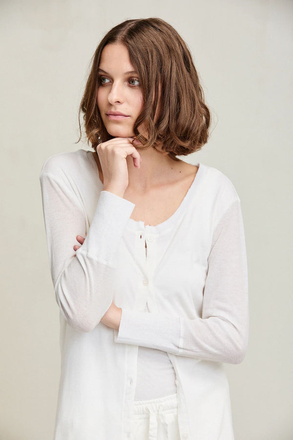 Kristensen Du Nord Doppio Crepe Cardigan