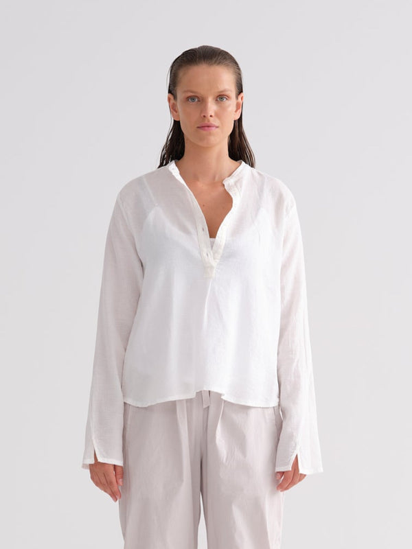Kristensen Du Nord Gauze Cotton Button Down