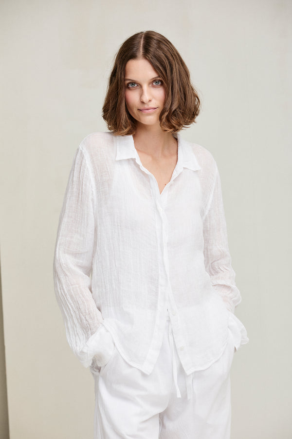 Kristensen Du Nord Linen Gauze Shirt