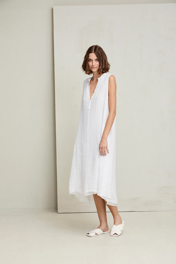 Kristensen Du Nord Linen Gauze Sleeveless Dress