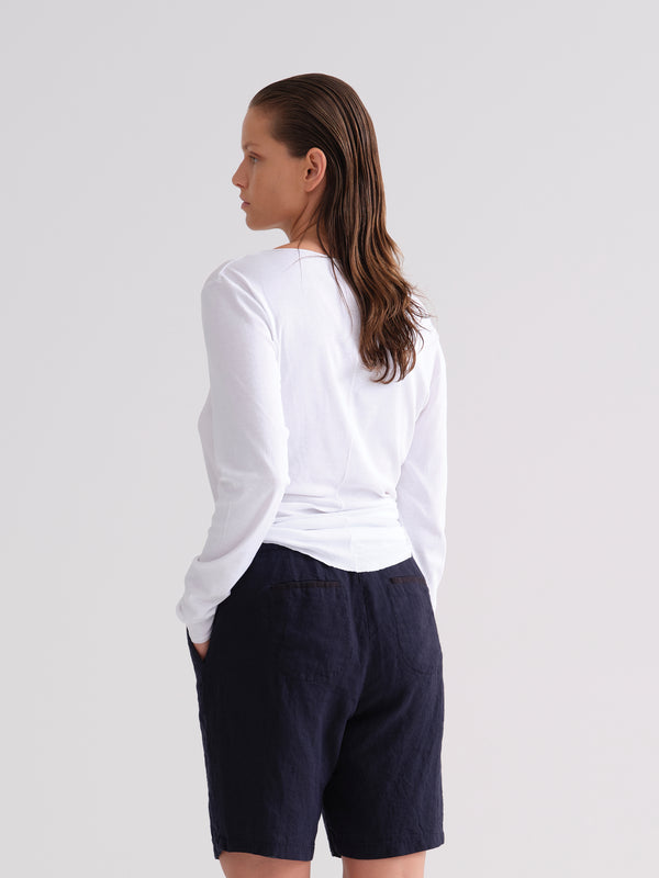 Kristensen Du Nord Luxury Linen Shorts