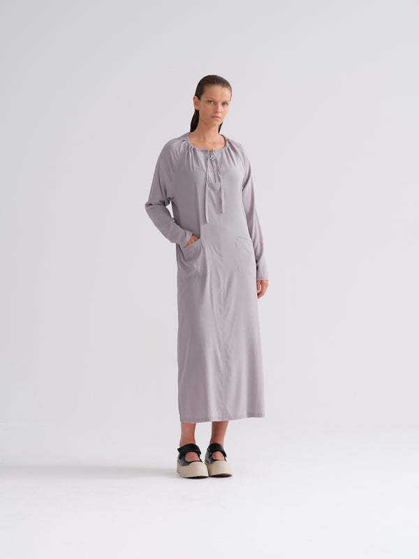 kristensen du nord Silk Drawstring Dress