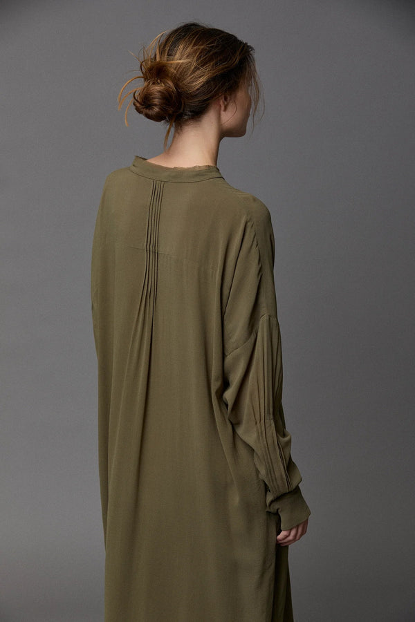 Kristensen Du Nord Silk Georgette PinTuck Dress