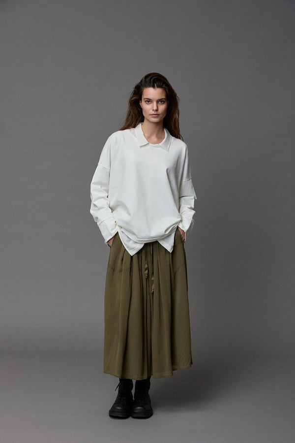 Kristensen Du Nord Silk Georgette Skirt