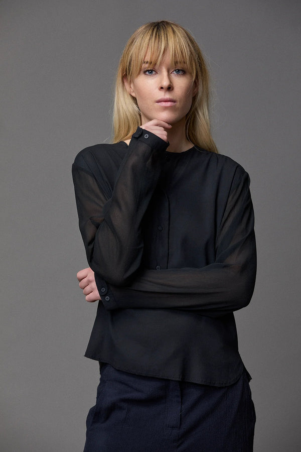 Kristensen Du Nord Silk Satin Shirt