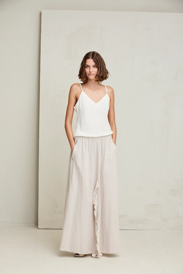 Kristensen Du Nord Silk Satin Strap Top