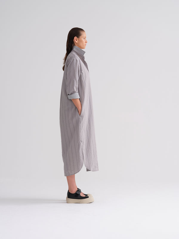 kristensen du nord Striped Cotton Shirt Dress