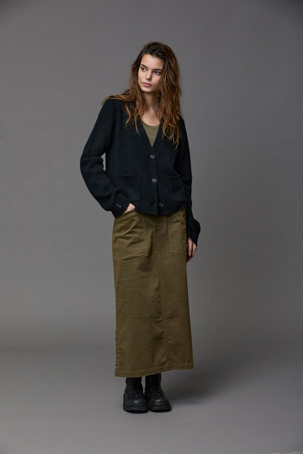 Kristensen Du Nord Two Toned Cashmere Cardigan