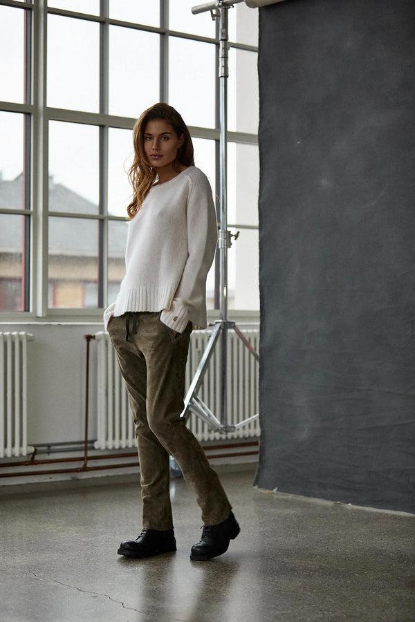 Kristensen Du Nord Two Toned Cashmere Crew Neck