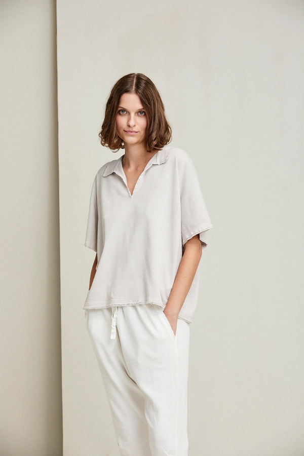 Kristensen Du Nord Ultra Light Sweat Polo Tee