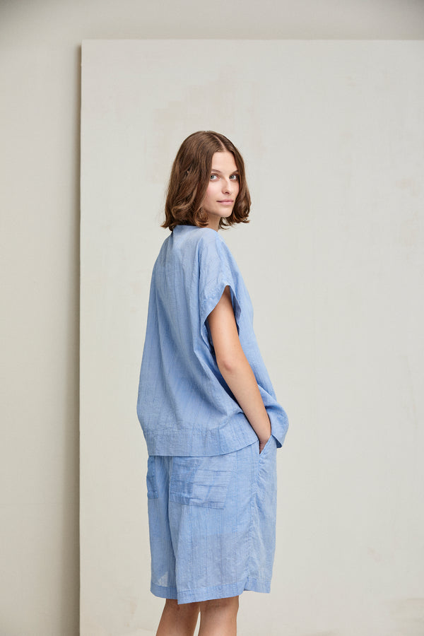 Kristensen Du Nord Voile Stripe Shorts