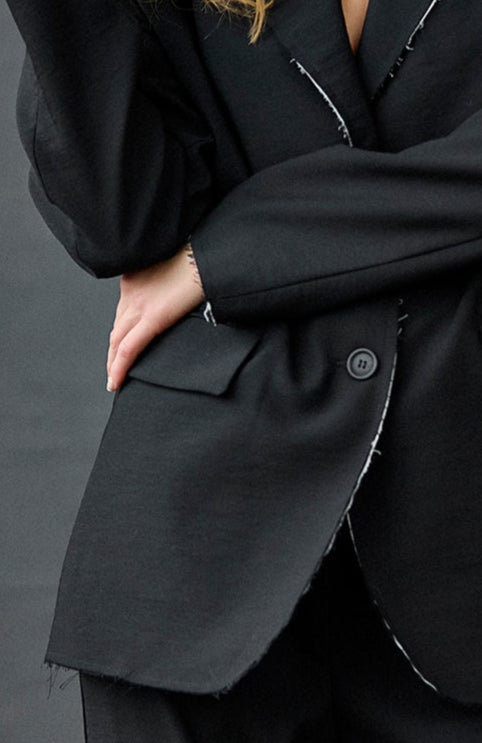 Kristensen Du Nord Wool Twill Double Blazer