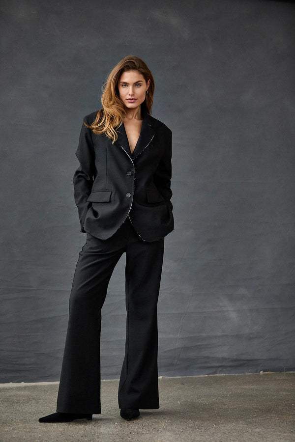 kristensen du nord Wool Twill Flared Pants