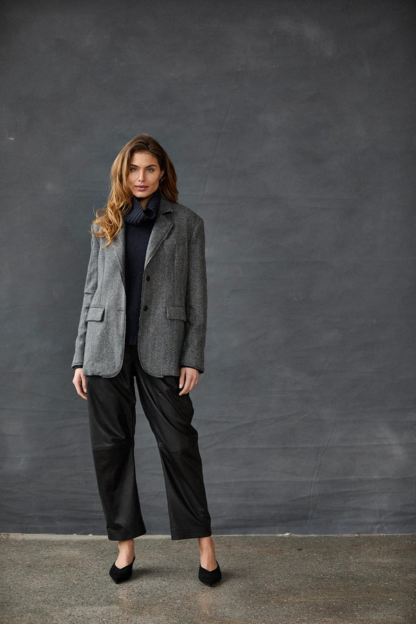 Kristensen Du Nord Wooly Herringbone Blazer