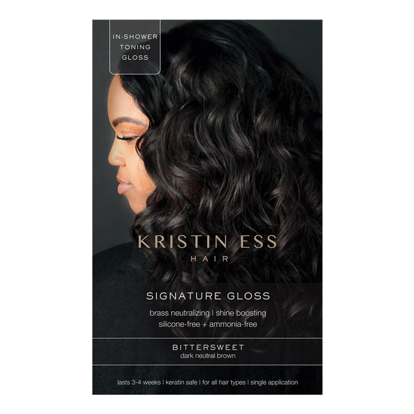 Kristin Ess Dark Neutral Brown Signature Hair Gloss - Bittersweet