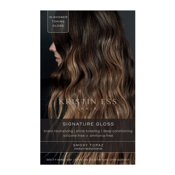 kristin ess Medium Neutral Bronde Signature Hair Gloss - Smoky Topaz