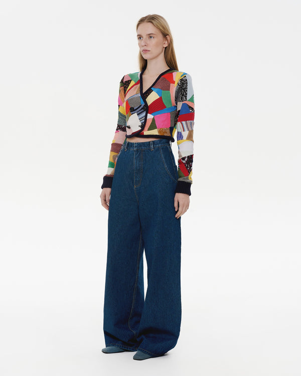 Ksenia Schnaider 90's Patchwork Cardigan