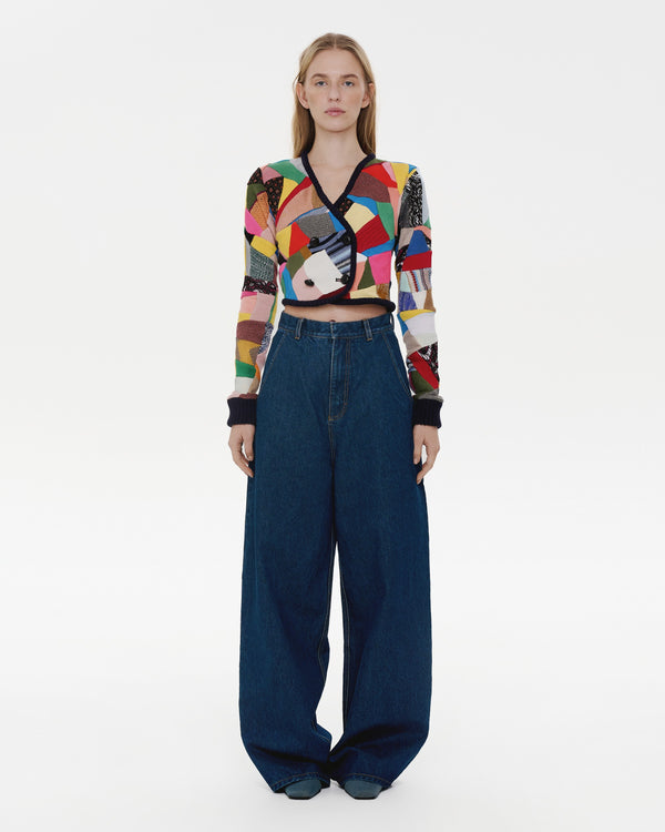 ksenia schnaider 90's Patchwork Cardigan
