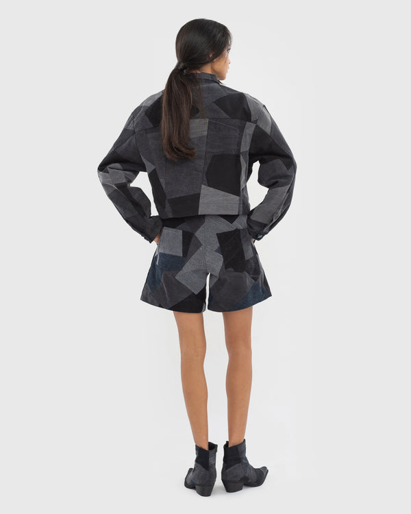 Ksenia Schnaider Black Patchwork Jacket