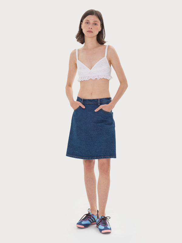 ksenia schnaider Broderie Anglaise Bra Top