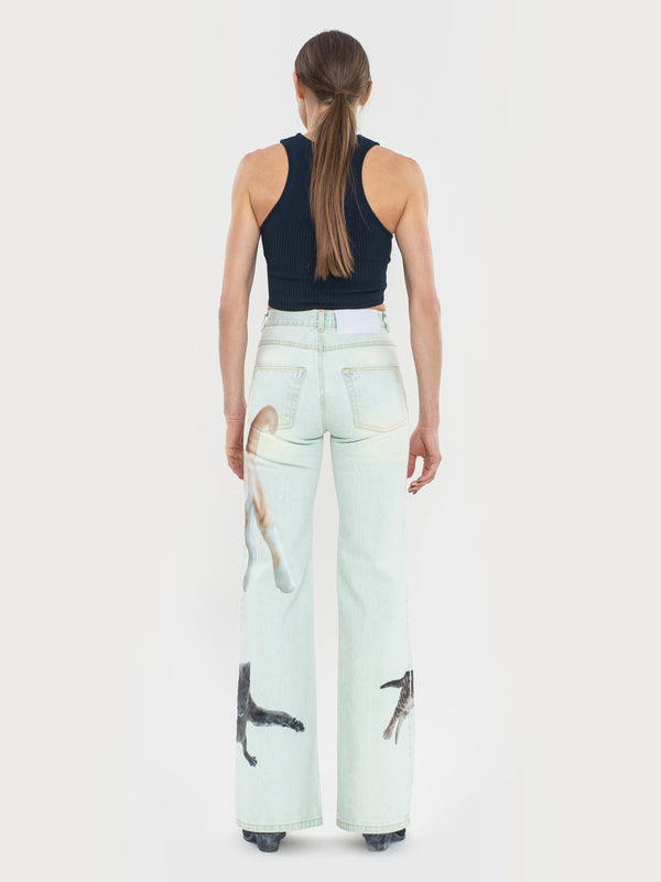 Ksenia Schnaider Cats Jeans
