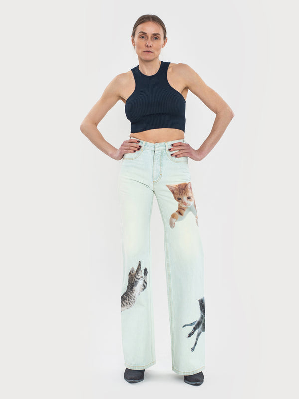 ksenia schnaider Cats Jeans