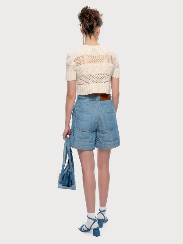 ksenia Schnaider Crochet Cotton Crop Top