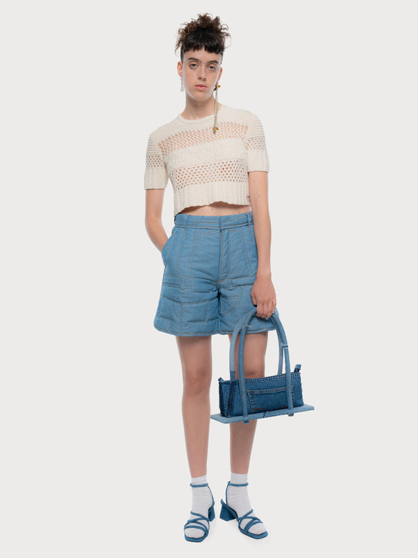 ksenia schnaider Crochet Cotton Crop Top