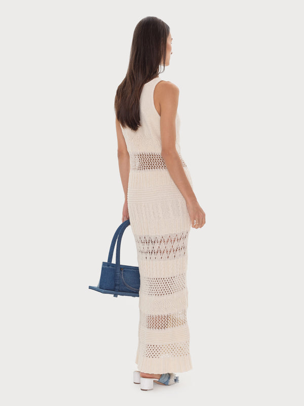 Ksenia Schnaider Crochet Sleeveless Maxi Dress